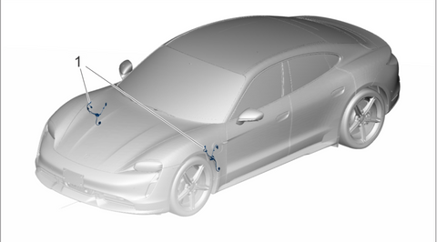 Porsche Taycan - Reparatieset oplaadkabelpoort