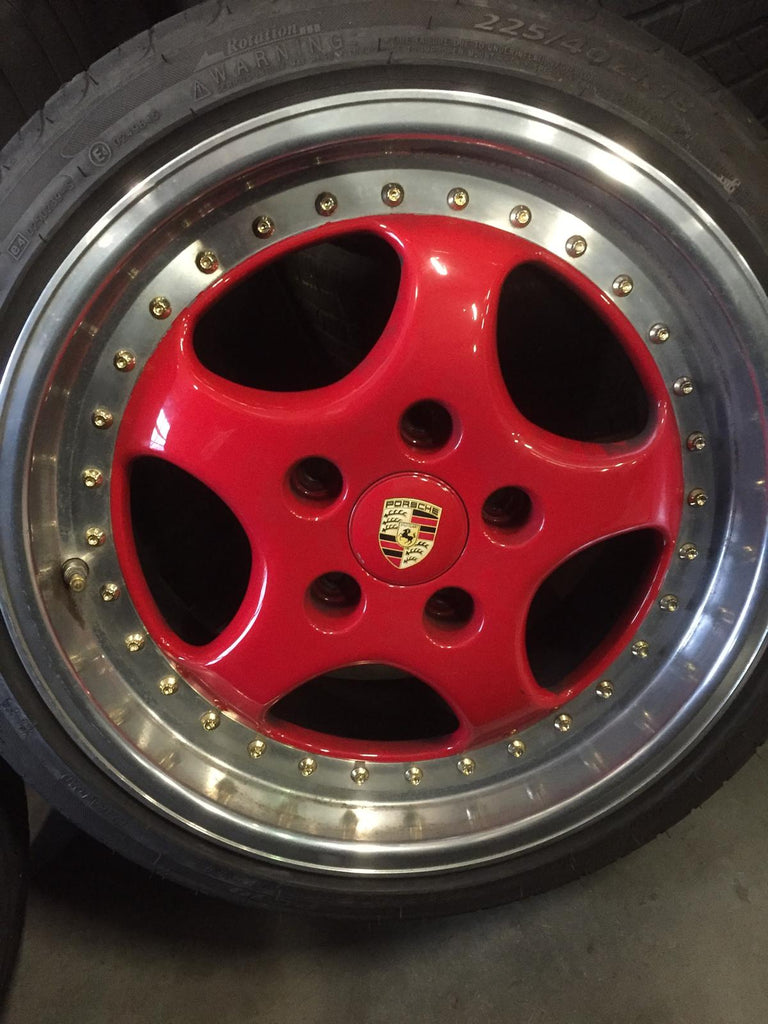 Porsche 964/965/993 - 18"sportvelgen (rood)