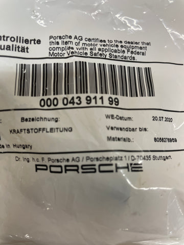 Porsche 911 - Benzineslang/leiding