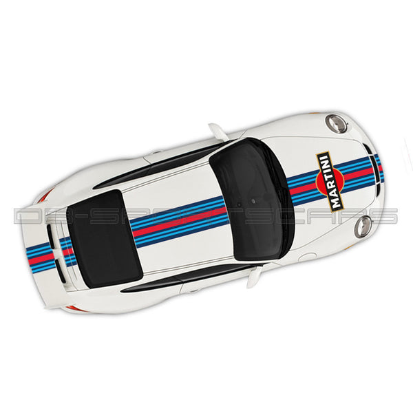 Stickers Bandes Martini Racing - Universel - Pour Porsche 911, BMW Et Autres - NEUF