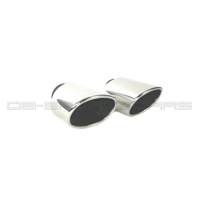 Porsche 993 RVS uitlaat eindstukken set