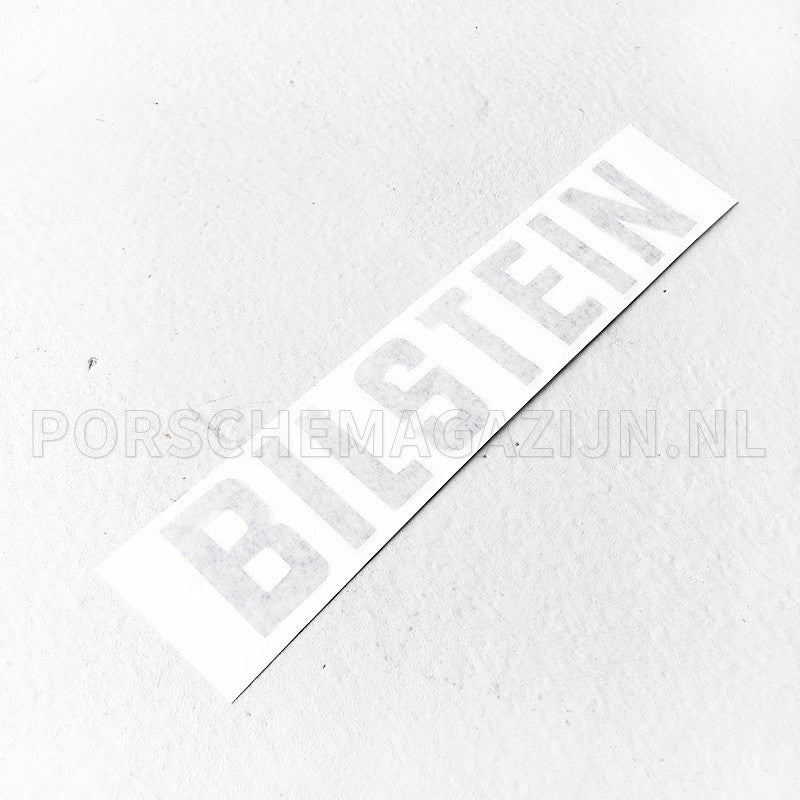 Bilstein logo benaming sticker voor Porsche