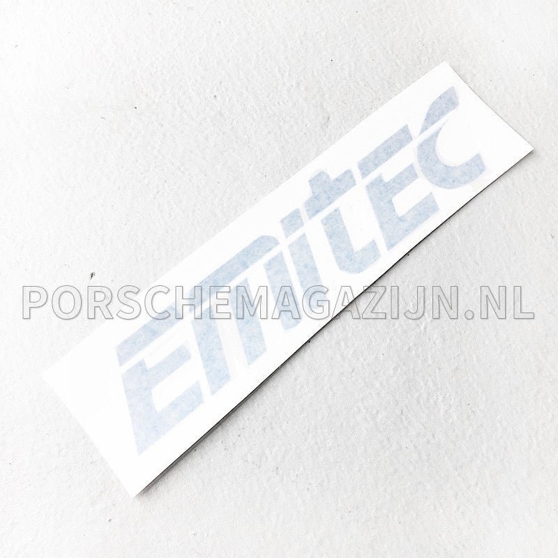 Emitec logo sticker voor Porsche