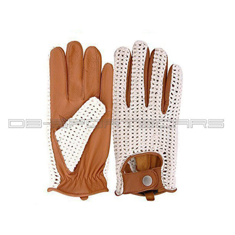 Vintage Classic Driving Gloves - Leren handschoenen - Cognac