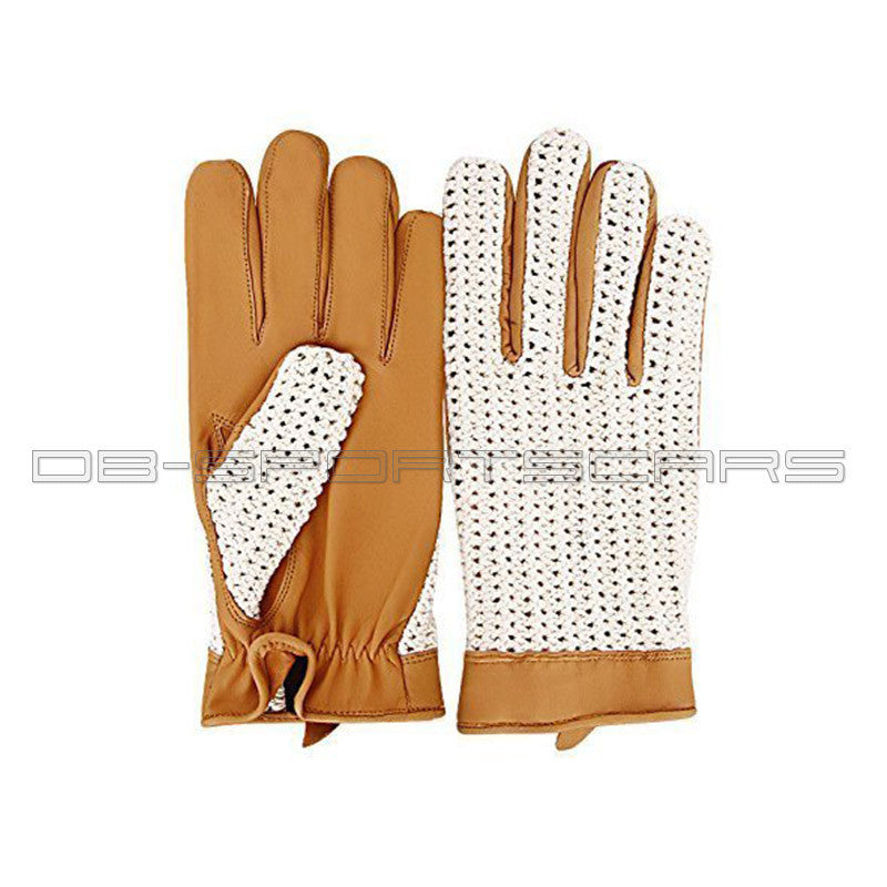 Vintage Classic Driving Gloves - Leren handschoenen - Beige