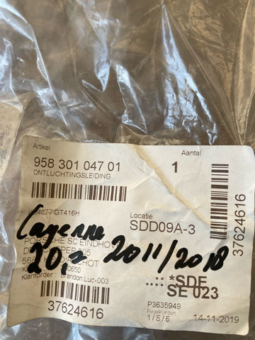 Porsche cayenne - ruitensproeierslang