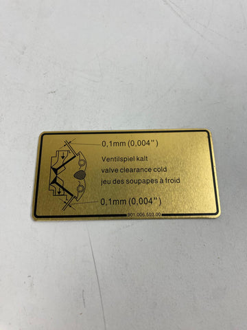 klepspelling sticker (motorruimte)