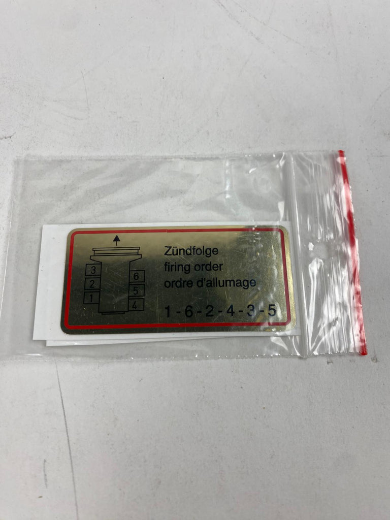 classic sticker - 6 cilinder volgorder