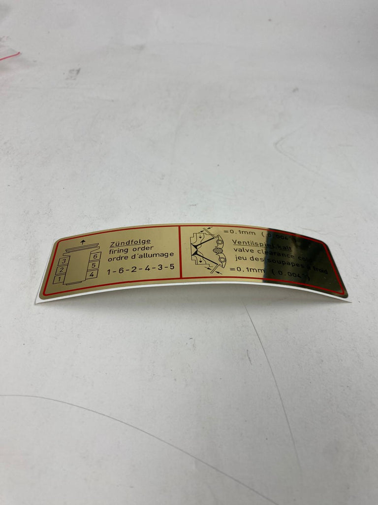 classic sticker - cilinder volgorder / klepspeling