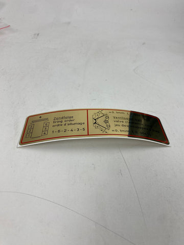 classic sticker - cilinder volgorder / klepspeling