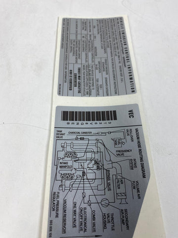 Porsche 993 - vacuum motor sticker