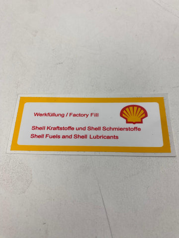Porsche 911 - shell sticker