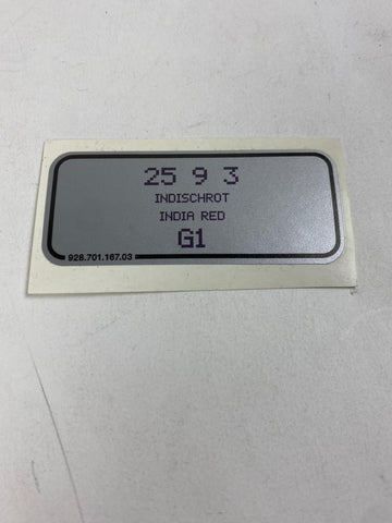 Porsche 964 - color sticker