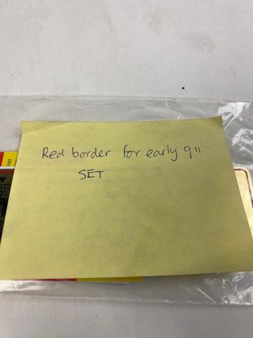 Porsche 911 - red border for early 911 (set)