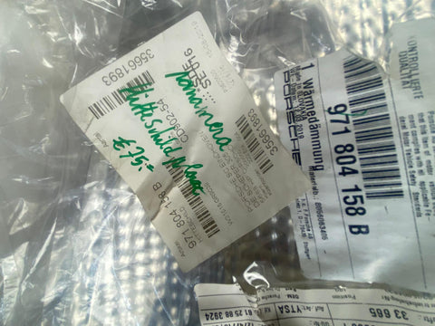 Porsche panamera - hitteschild plaat