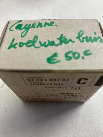 Porsche cayenne - waterbuis