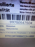 Porsche 997 - hitteschild plaat midden