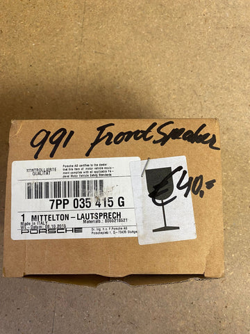 Porsche cayenne - speaker