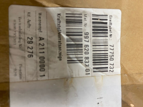 Porsche 997 2006/2013 - benzine meter