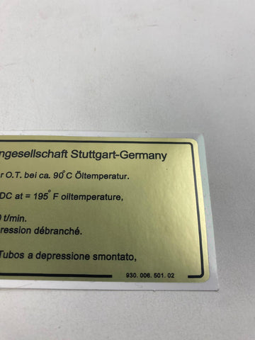 classic sticker - afstel sticker (motorruimte)