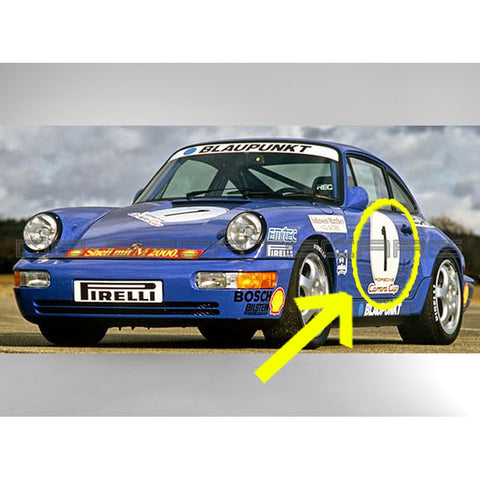 Deur sticker Porsche 964 Carrera Cup