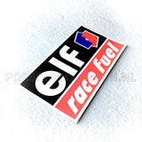 Elf Race Fuel logo sticker decal