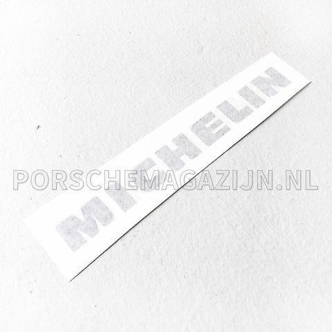Michelin logo benaming sticker voor Porsche